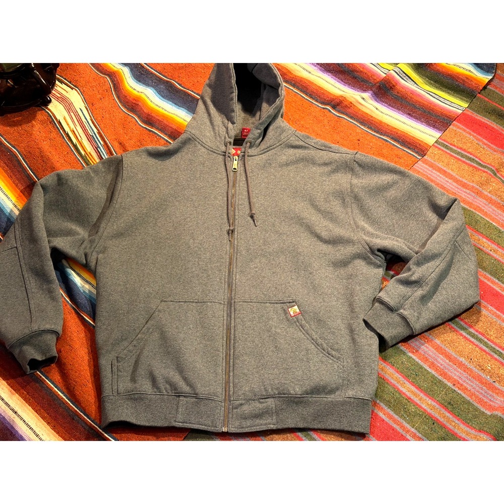 Dri-Duck Gray Lined Hoodie Full Zip Size XLT Big & Tall